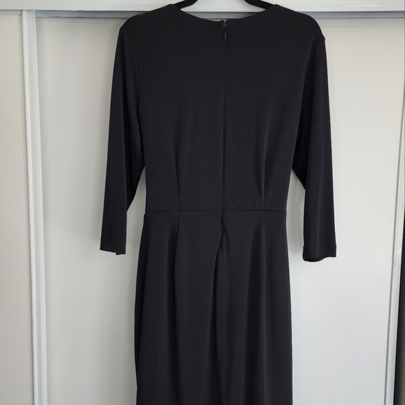 Lane Bryant 3/4 Sleeve V-Neck Little Black Dress - Picture 4 of 4